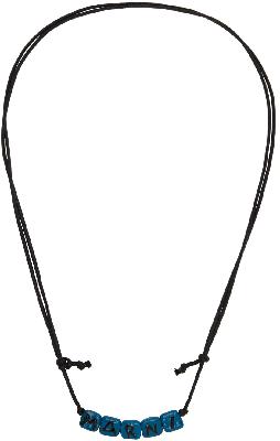 Marni Blue Logo Necklace