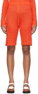 Marques Almeida SSENSE Exclusive Orange Viscose Shorts