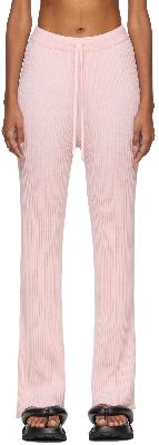 Marques Almeida Pink Knit Lounge Pants