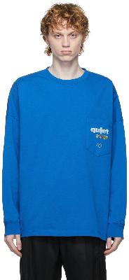 Martine Rose Blue Logo Long Sleeve T-Shirt
