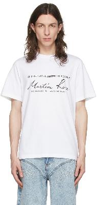 Martine Rose White Cotton T-Shirt