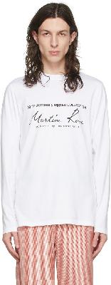 Martine Rose White Cotton T-Shirt