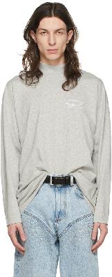 Martine Rose Grey Cotton T-Shirt