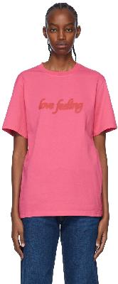 Martine Rose Pink Cotton T-Shirt