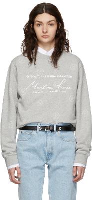 Martine Rose Gray Cotton Sweatshirt