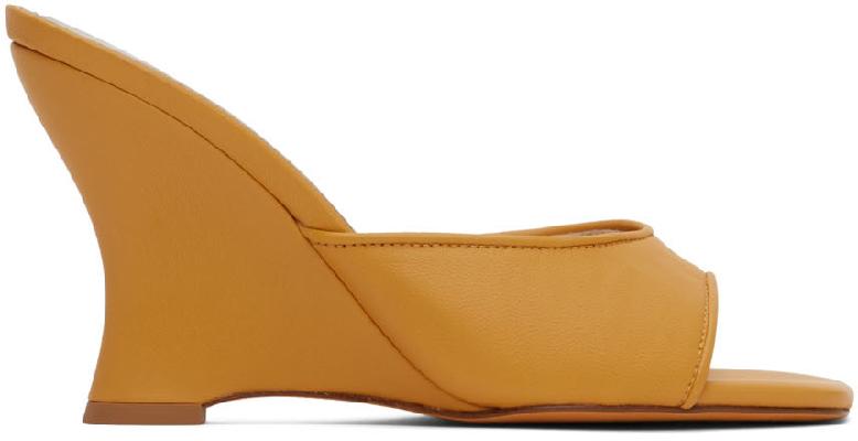 Maryam Nassir Zadeh Orange Lido Wedge Sandals