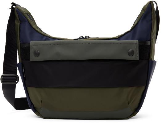 Master-Piece Co Khaki & Navy Age Bag