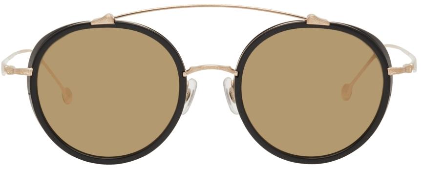Matsuda Black & Gold M3044 Sunglasses