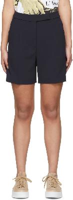 Max Mara Navy Pomez Cady Shorts