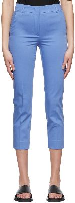 Max Mara Blue Cotton Trousers