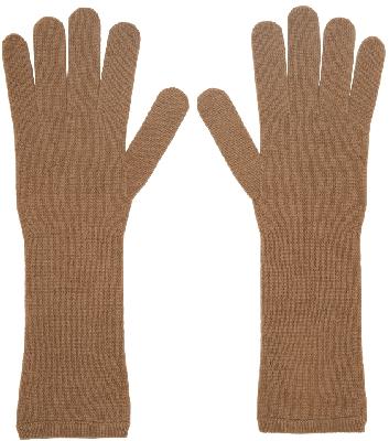 Max Mara Tan Cashmere Gloves