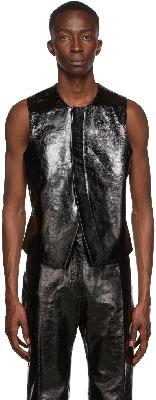 Maximilian Black Soul Leather Vest