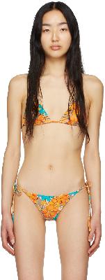 Miaou Orange Kauai Bikini Top