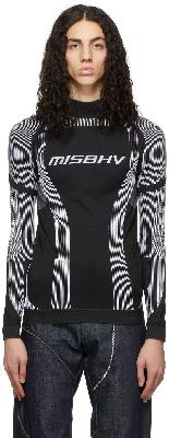 MISBHV Black & White Active Classic Long Sleeve Turtleneck