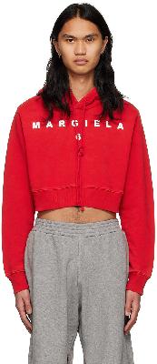 MM6 Maison Margiela SSENSE Exclusive Red Cotton Hoodie