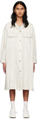 MM6 Maison Margiela SSENSE Exclusive Off-White Denim Jacket