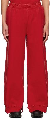 MM6 Maison Margiela SSENSE Exclusive Red Lounge Pants