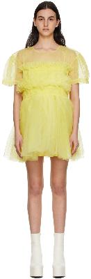 Molly Goddard Yellow Tiani Mini Dress