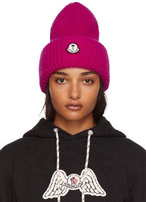 Moncler Genius 8 Moncler Palm Angels Pink Wool Beanie