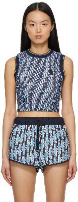 Moncler Grenoble Blue Recycled Tank Top