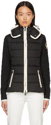 Moncler Grenoble Black Down Cardigan Jacket