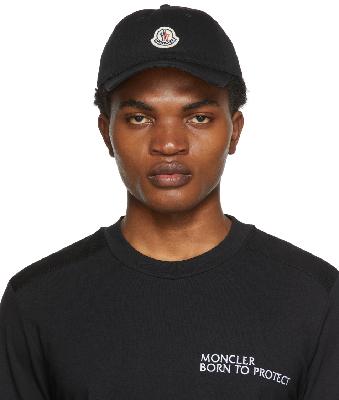 Moncler Black Logo Cap