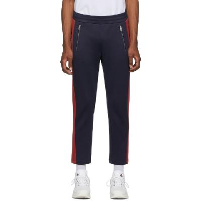 Moncler Navy & Red Jersey Lounge Pants
