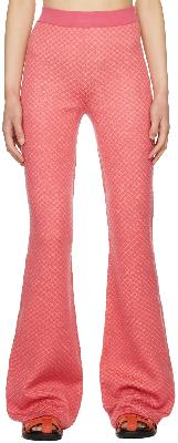 Moschino Pink Virgin Wool Lounge Pants