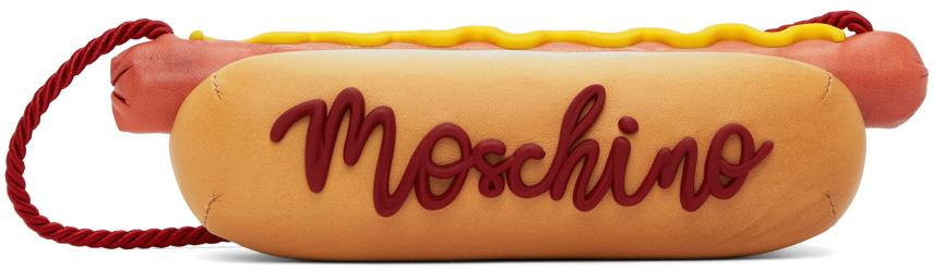 Moschino Brown Hotdog Bag