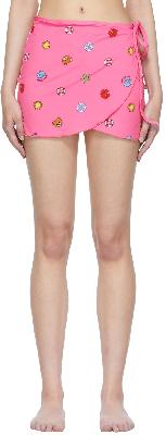 Moschino Pink Polyester Cover Up