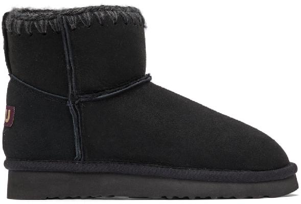 Mou Black Suede Classic Boots