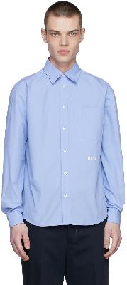 MSGM Blue Cotton Shirt