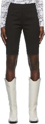 MSGM Black Stretch Bermuda Shorts