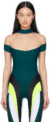 Mugler SSENSE Exclusive Green Illusion Bodysuit