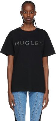 Mugler Black Bonded T-Shirt