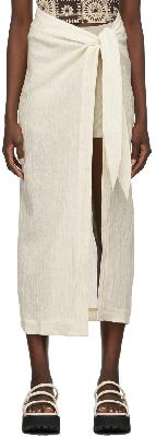 Nanushka Off-White Patrice Mid-Length Skirt