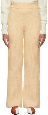 Nanushka Beige Wool Shad Lounge Pants