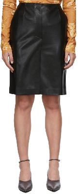 Nanushka Black Regan Vegan Leather Miniskirt
