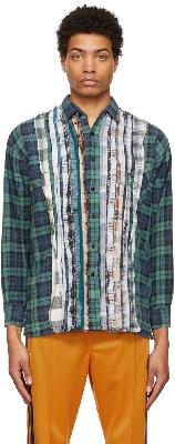 NEEDLES Multicolor Rebuild Upcycled Flannel Ribbon Shirt
