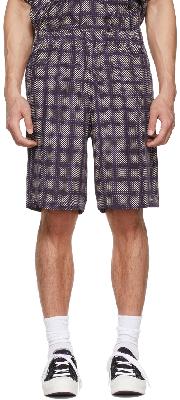 NEEDLES Purple Cupro Shorts