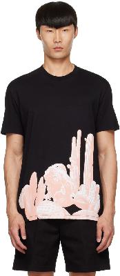 Neil Barrett Black Burning Man T-Shirt