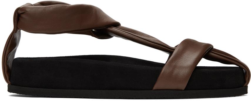 NEOUS Brown Proxima Flat Sandals