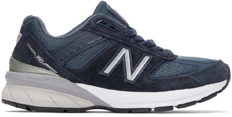 New Balance Navy Made In US 990v5 Sneakers