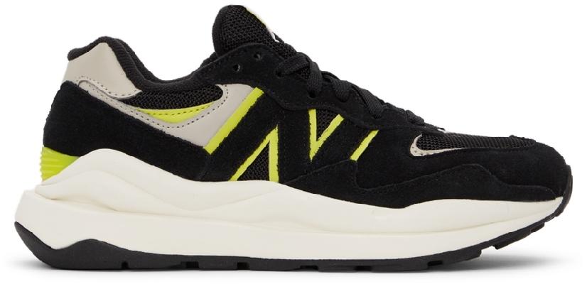 New Balance Black & Yellow 57/40 Sneakers