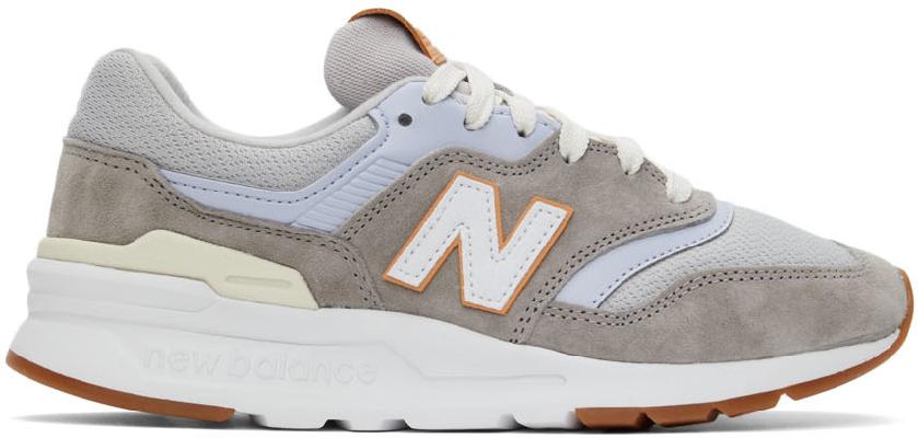New Balance Grey & Blue 997H Sneakers