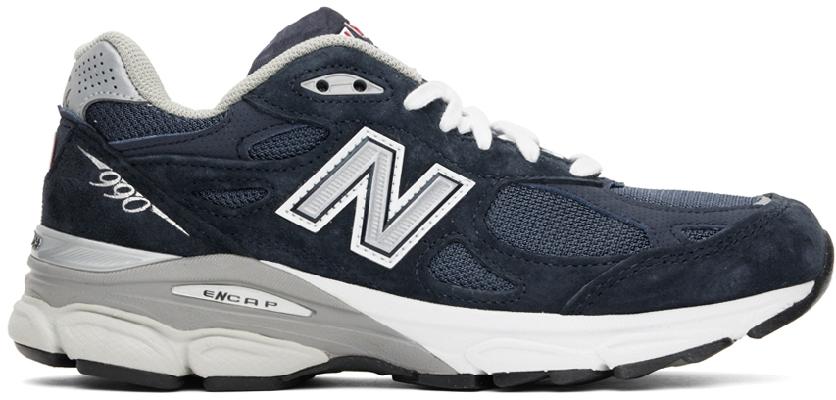 New Balance Navy 990v3 Sneakers