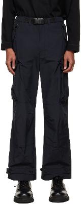 N.Hoolywood Black Nylon Cargo Pants