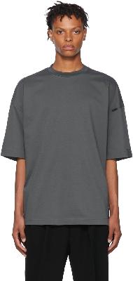 N.Hoolywood Gray Cotton T-Shirt