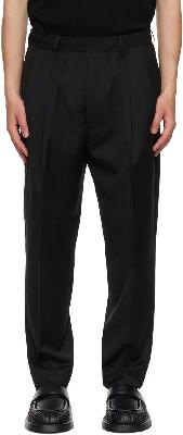 N.Hoolywood Black Wide Tapered Trousers
