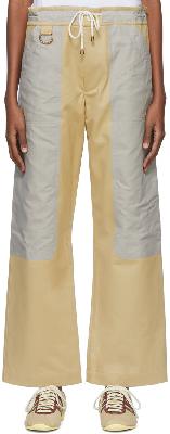 Nicholas Daley Khaki Cotton Trousers